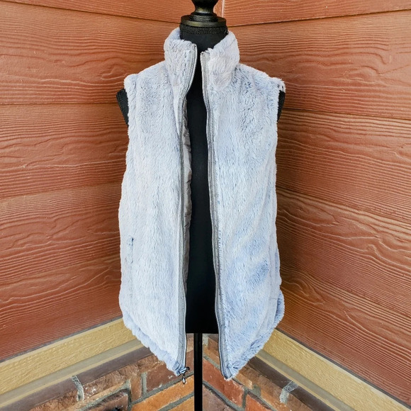 Casual Identity Women's Gray Soft Reversible Vest Size Small - Picture 3 of 11